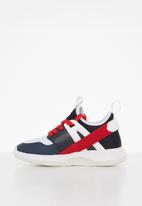 POLO - Kids elastic lace up knit sneaker - nautical