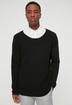 Trendyol - Carlio knit crew sweater jumper - black