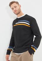 Trendyol - Stripe detail knit - black