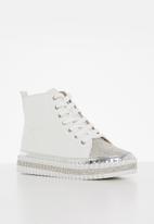 Footwork - Nalli lace up boot - white