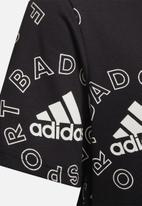 adidas Originals - G logo dress - black/white