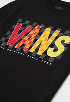 Vans - Vans checks short sleeve boys - black