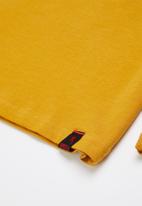 SOVIET - B decker boys long sleeve logo tee - mustard