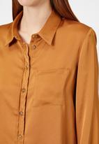 Koton - Classic long sleeve shirt - brown