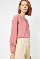 Koton - Long sleeve blouse - pink