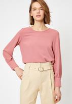 Koton - Long sleeve blouse - pink