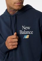 New Balance  - NB Essentials Celebrate Hoodie - Navy Eclipse