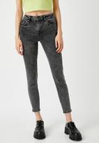 Koton - Carmen jeans cotton skinny high waist - grey