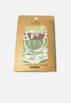 Halo Dish Covers - Herbs large set- multi