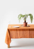 Sixth Floor - Suri linen tablecloth - rust