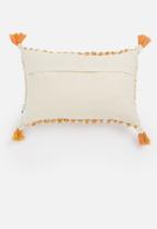 Sixth Floor - Willow tuft cushion cover - rust & cream