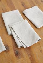 Sixth Floor - Suri linen napkin set of 4 - natural