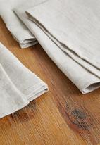 Sixth Floor - Suri linen napkin set of 4 - natural
