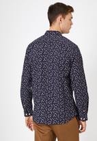 Koton - James patterned long sleeve shirt - blue-figured