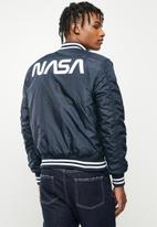 Alpha Industries - Nasa college jacket mens - blue