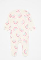 POP CANDY - Girls 2 pack sleepsuit - ecru/pink