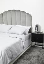 Sixth Floor - 144tc 100% cotton duvet cover set - grey