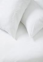 Sixth Floor - 144 tc 100% cotton duvet cover set - white