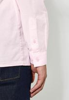 Superbalist - Lee regular fit mandarin oxford shirt - pink