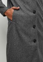 edit - Herringbone coat - grey 