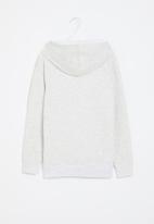 Superbalist - Girls printed hoodie - grey melange