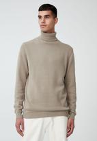 Cotton On - Roll neck sweater - camel