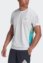 adidas Performance - Own the Run Color Block Tee - White