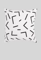 Sixth Floor - Memphis kids cushion cover- black & white