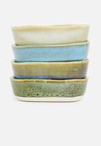 Excellent Housewares - Stoneware dipping bowl - green