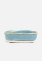 Excellent Housewares - Stoneware dipping bowl - blue