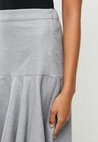 Koton - High waist midi skirt - grey