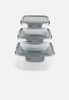 Storage Solutions - Tupperware set of 3 - grey