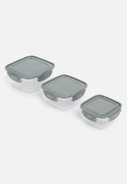 Storage Solutions - Tupperware set of 3 - grey