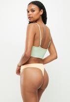 Cotton On - Seamless high cut thong brief 3-pack - multi 