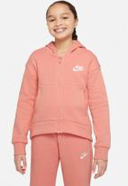 Nike - G nsw club flc fz hoodie lbr - pink