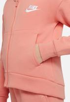 Nike - G nsw club flc fz hoodie lbr - pink