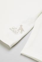 LAB - Long sleeve plain frill tee - white