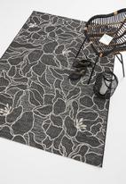 Fotakis - Lineo outdoor floral rug - black