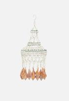 H&S - Wind chime with shells - white