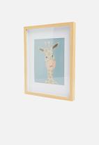 H&S - Picture frame with giraffe image