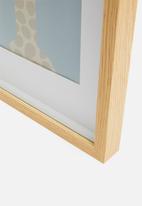 H&S - Picture frame with giraffe image