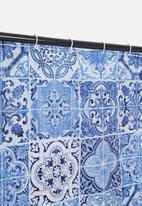 Bathroom Solutions - Shower curtain morocco - blue