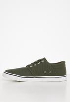 POLO - Classic canvas sneaker - olive