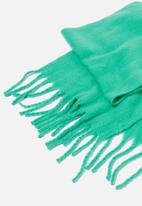 Rubi - Phoebe brushed tassel scarf - bright green