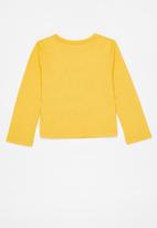Superbalist Kids - Girls long sleeve printed tee - yellow