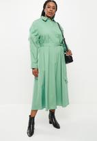 AMANDA LAIRD CHERRY - Plus formosa dress - sage poplin