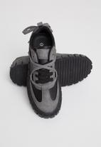 Tom Tom - Chunky sole sneaker - black & charcoal