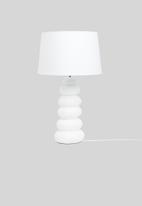 Sixth Floor - Harper table lamp - white