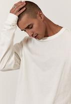 Factorie - Oversized long sleeve tshirt - white