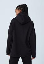 Cotton On - Plush oversized hoodie - black